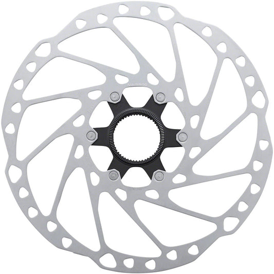 Shimano SM-RT64-LL Disc Brake Rotor External Lockring - 220mm Center Lock Silver Disc Rotor Shimano   