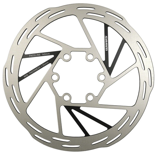 SRAM Paceline Disc Brake Rotor - 140mm 6-Bolt Silver/Black Disc Rotor SRAM   