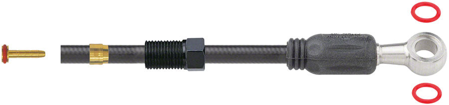 Jagwire Sport Mineral Oil Hydraulic Hose Kit Tektro Gemini SL Orion SL Volans 2000mm BLK Disc Hose and Parts Jagwire   