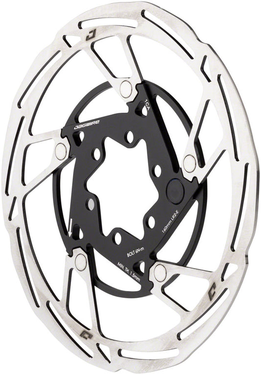 Jagwire Pro LR2-E Ebike Disc Brake Rotor Magnet - 160mm 6-Bolt Silver/BLK Disc Rotor Jagwire   