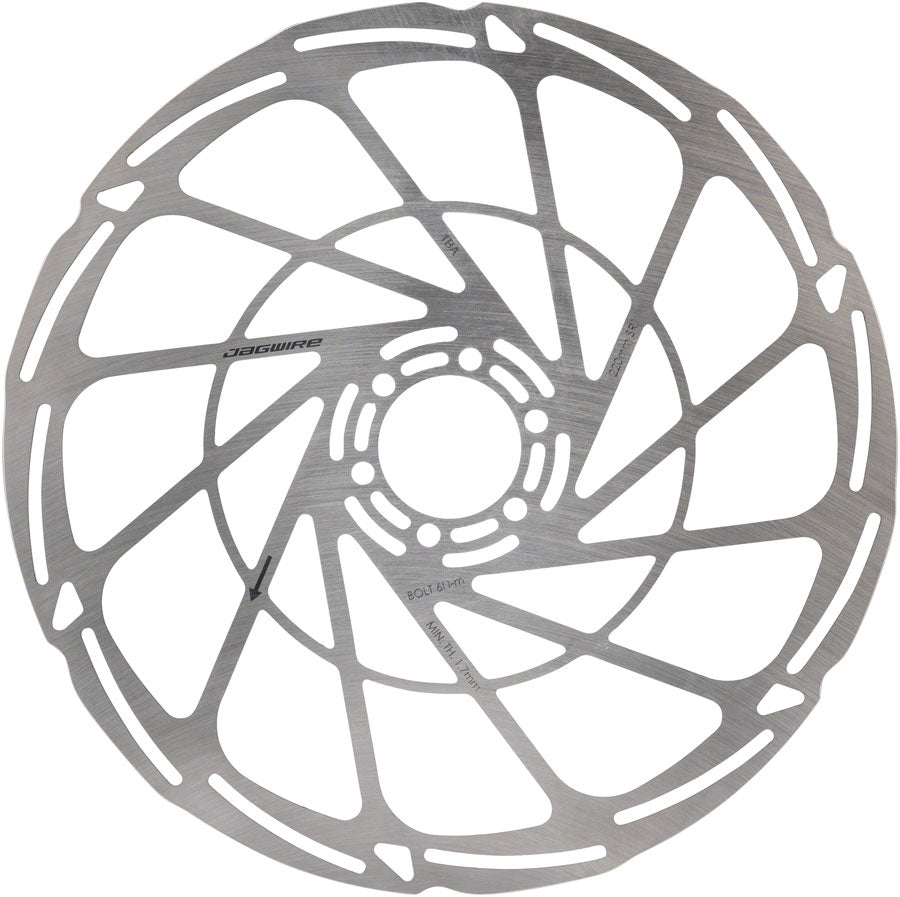 Jagwire Sport SR1 Disc Brake Rotor - 220mm 6-Bolt Silver Disc Rotor Jagwire   