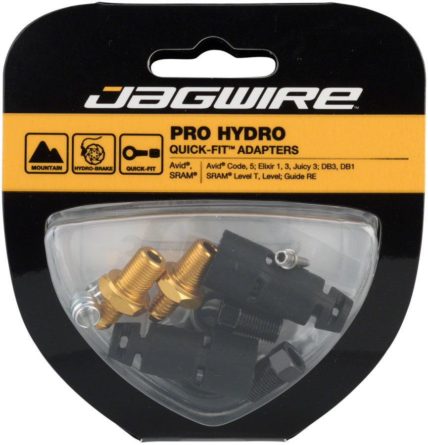 Jagwire Pro Quick-Fit Adapters Hydraulic Hose - Fits SRAM Guide Level Avid Code DB Elixir Juicy Disc Hose and Parts Jagwire   