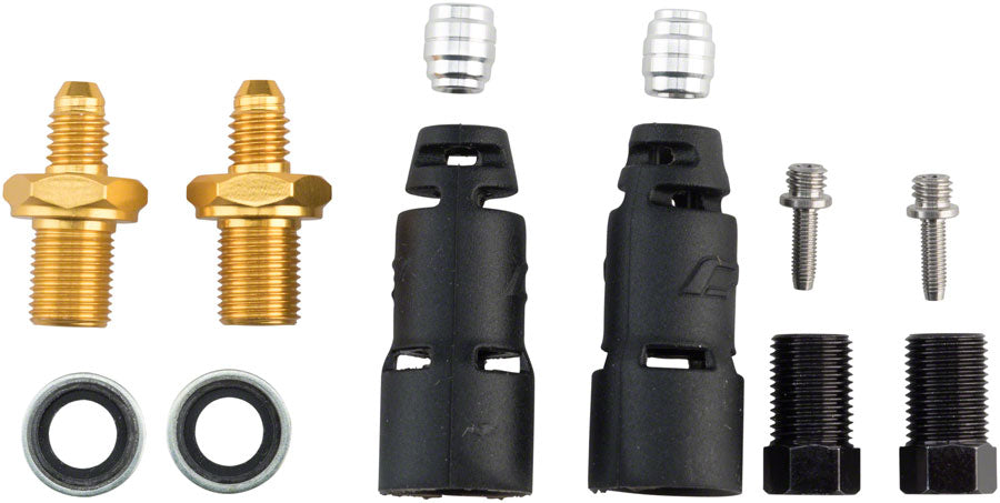 Jagwire Pro Quick-Fit Adapters Hydraulic Hose - Fits SRAM Guide Level Avid Code DB Elixir Juicy Disc Hose and Parts Jagwire   