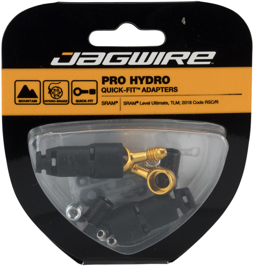 Jagwire Pro Quick-Fit Adapters Hydraulic Hose - Fits SRAM Code R/RSC Level TLM/Ultimate Disc Hose and Parts Jagwire   