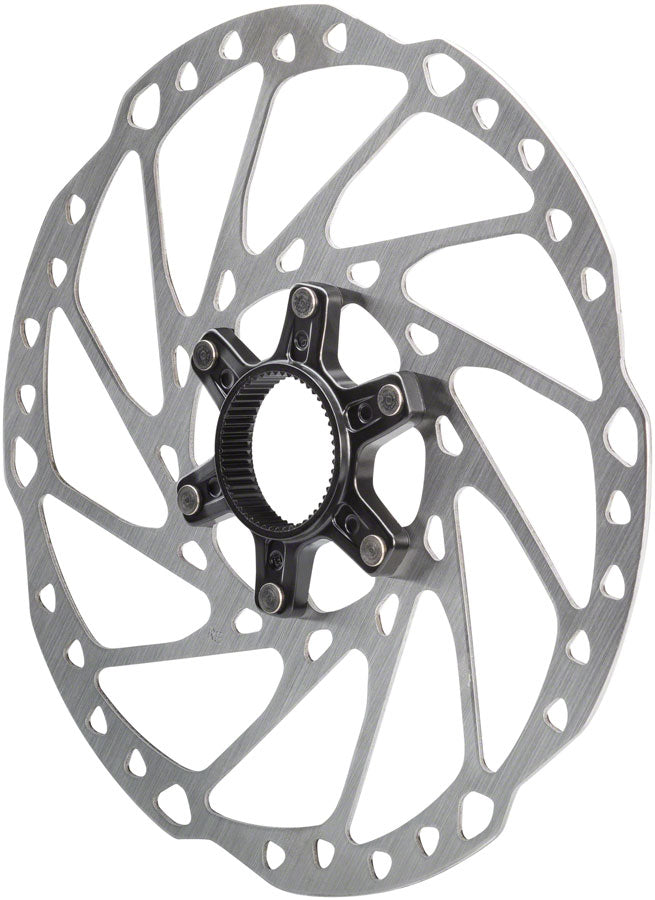 Shimano SM-RT64-L Disc Brake Rotor External Lockring - 203mm Center Lock Silver Disc Rotor Shimano   