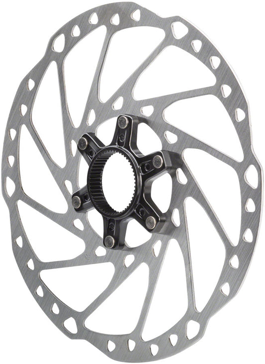 Shimano SM-RT64-L Disc Brake Rotor External Lockring - 203mm Center Lock Silver Disc Rotor Shimano   