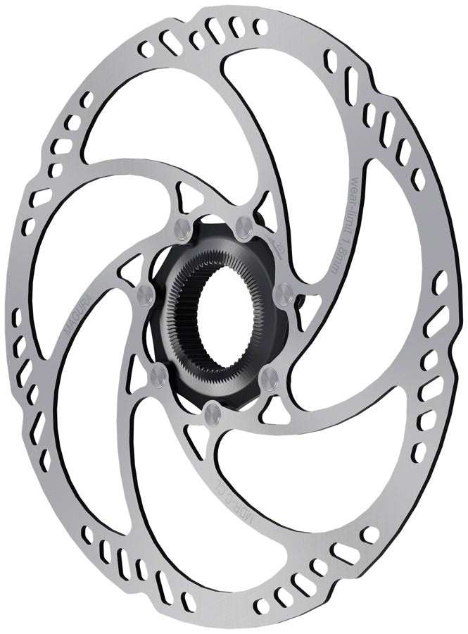 Magura MDR-C CL Disc Brake Rotor - 203mm Center Lock w/Lock Ring Thru Axle eBike Optimized Silver