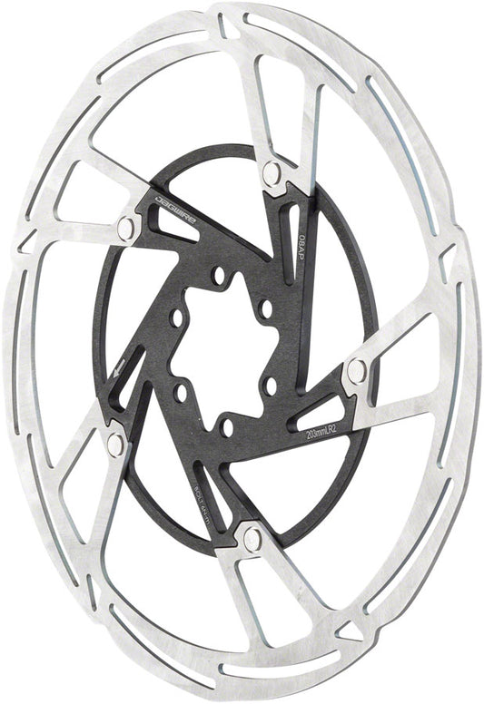 Jagwire Pro LR2 Disc Brake Rotor - 203mm 6-Bolt Silver/Black Disc Rotor Jagwire   