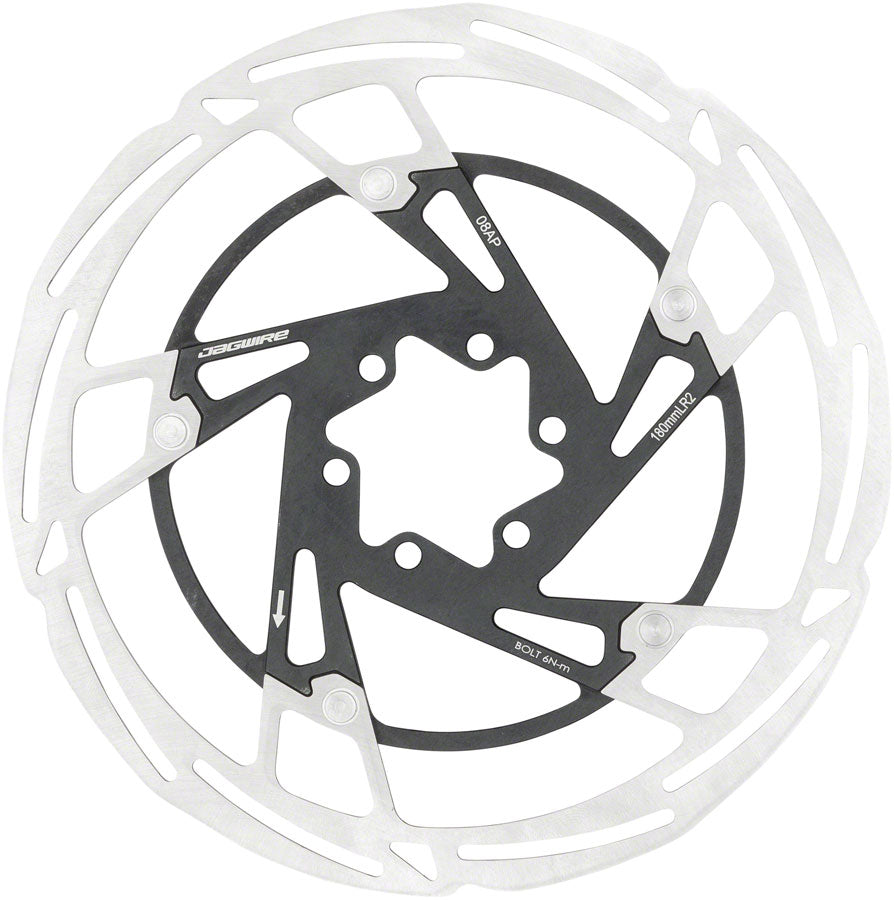 Jagwire Pro LR2 Disc Brake Rotor - 160mm 6-Bolt Silver/Black Disc Rotor Jagwire   