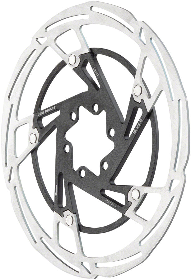 Jagwire Pro LR2 Disc Brake Rotor - 160mm 6-Bolt Silver/Black Disc Rotor Jagwire   