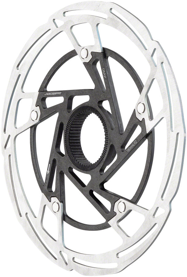Jagwire Pro LR2 Disc Brake Rotor - 160mm Center Lock Silver/Black Disc Rotor Jagwire   