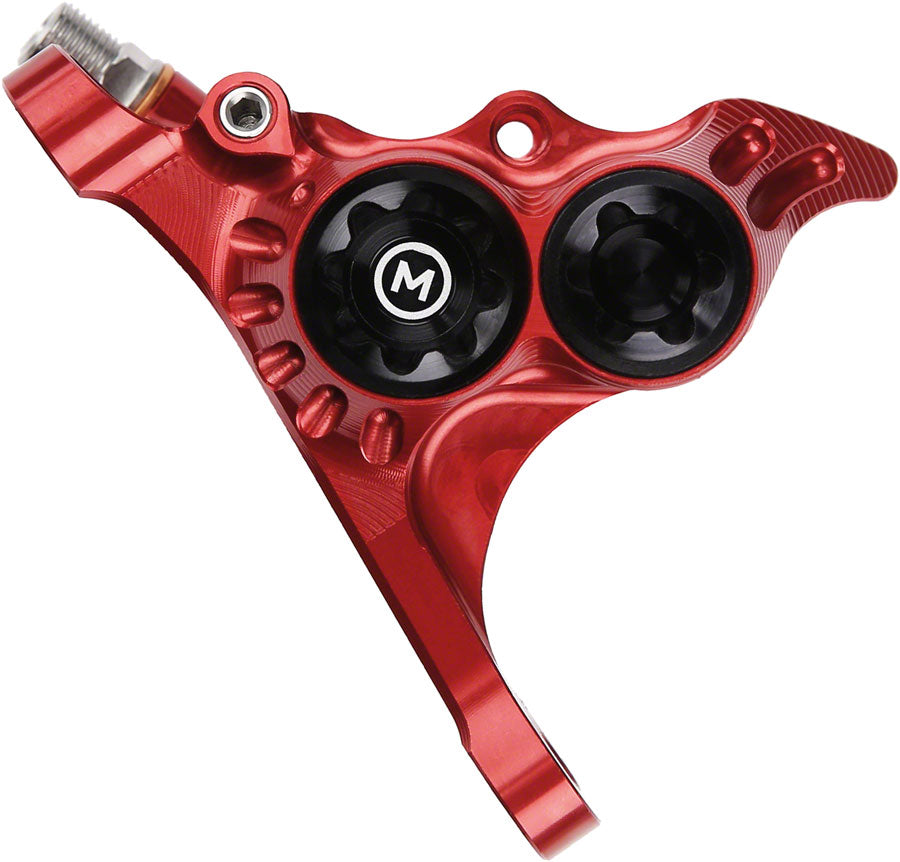 Hope RX4+ Disc Brake Caliper - Flat Mount Front +20mm Mineral Oil Type Red Disc Brake Calipers Hope   