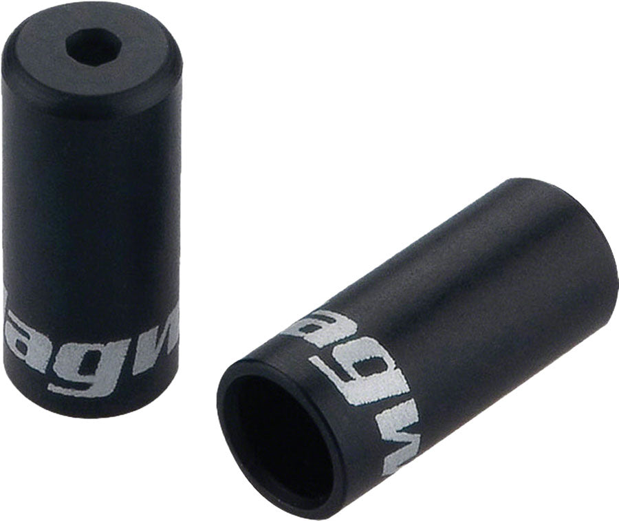 Jagwire 5mm Open Alloy End Caps Bottle of 50 Black Cables and Housing Jagwire   
