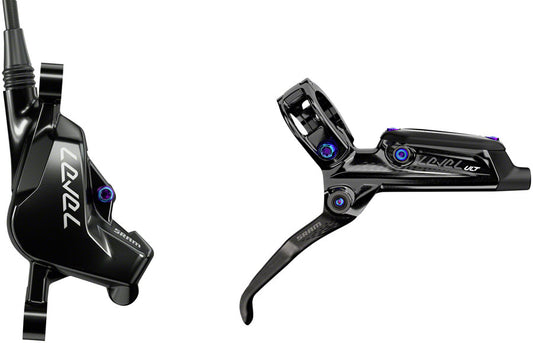 SRAM Level Ultimate Disc Brake Lever - Rear Hydraulic Post Mount BLK Rainbow Hardware B1 Disc Brake & Lever SRAM   
