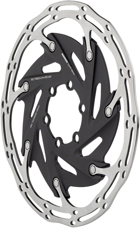 SRAM CenterLine XR Disc Brake Rotor - 140mm 6-Bolt Silver/Black Disc Rotor SRAM   