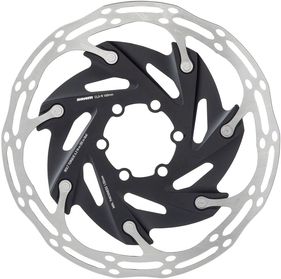 SRAM CenterLine XR Disc Brake Rotor - 140mm 6-Bolt Silver/Black Disc Rotor SRAM   