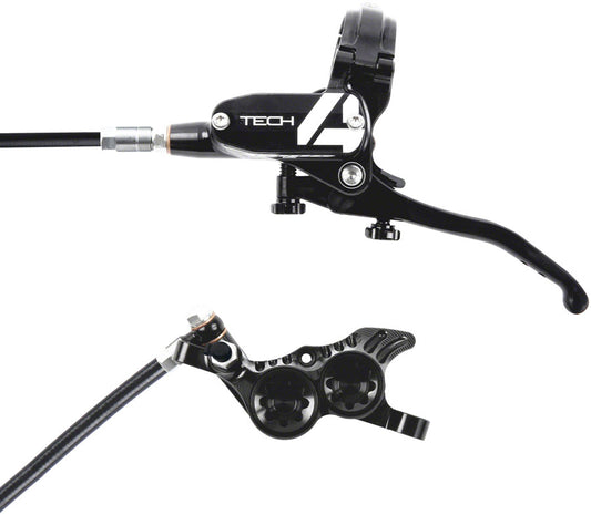 Hope Tech 4 V4 Disc Brake and Lever Set - Rear Hydraulic Post Mount Black Disc Brake & Lever Hope   