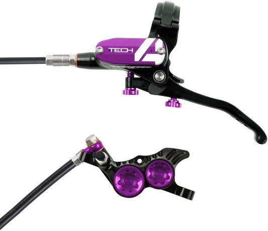 Hope Tech 4 V4 Disc Brake and Lever Set - Front Hydraulic Post Mount Purple Disc Brake & Lever Hope   