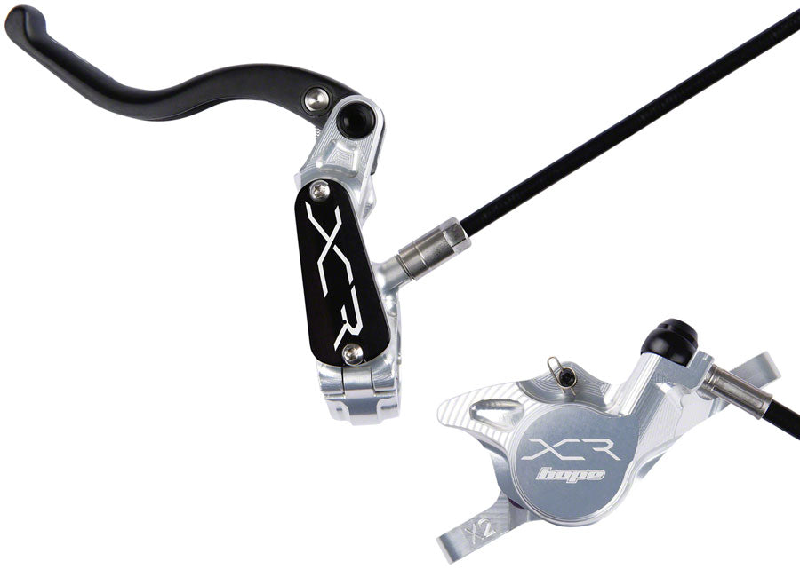 Hope XCR Pro X2 Disc Brake and Lever Set - Front Hydraulic Post Mount Silver Disc Brake & Lever Hope   