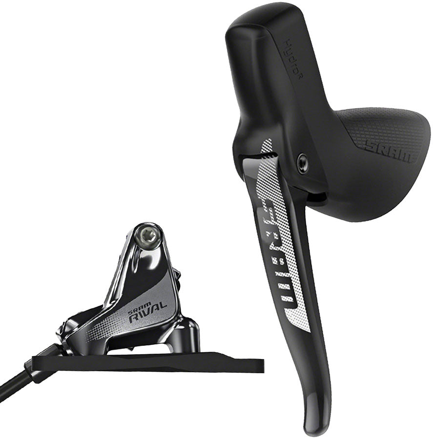 SRAM Rival 1 Disc Brake Lever - Left/Front Hydraulic Flat Mount No Offset  BLK A1 Disc Brake & Lever SRAM   
