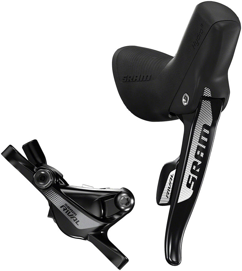 SRAM Rival 22 Right Rear Road Hydraulic Disc Brake DoubleTap Lever 1800mm Hose Rotor Sold Separately Hydraulic Brake/Shift Lever Drop Bar SRAM   