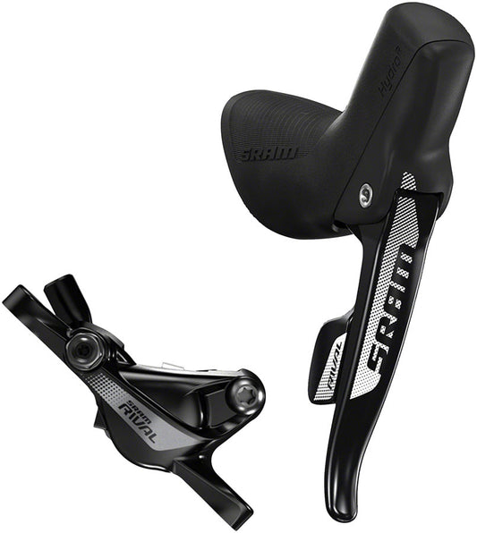 SRAM Rival 22 Right Rear Road Hydraulic Disc Brake DoubleTap Lever 1800mm Hose Rotor Sold Separately Hydraulic Brake/Shift Lever Drop Bar SRAM   