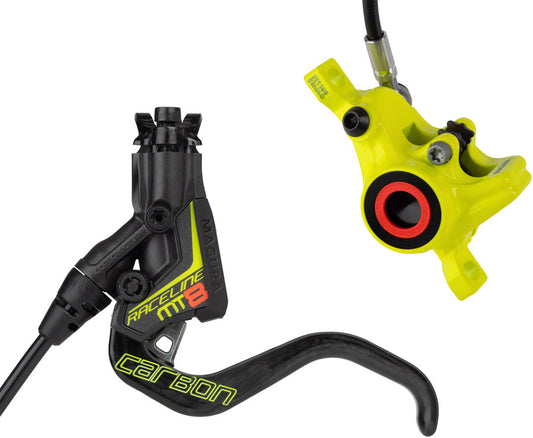 Magura MT8 Raceline Disc Brake Lever - Front Rear Hydraulic Post Mount BLK/Neon YLW Disc Brake & Lever Magura   