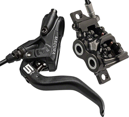 Magura MT5 Disc Brake and Lever - Front or Rear Hydraulic Post Mount Black Disc Brake & Lever Magura   