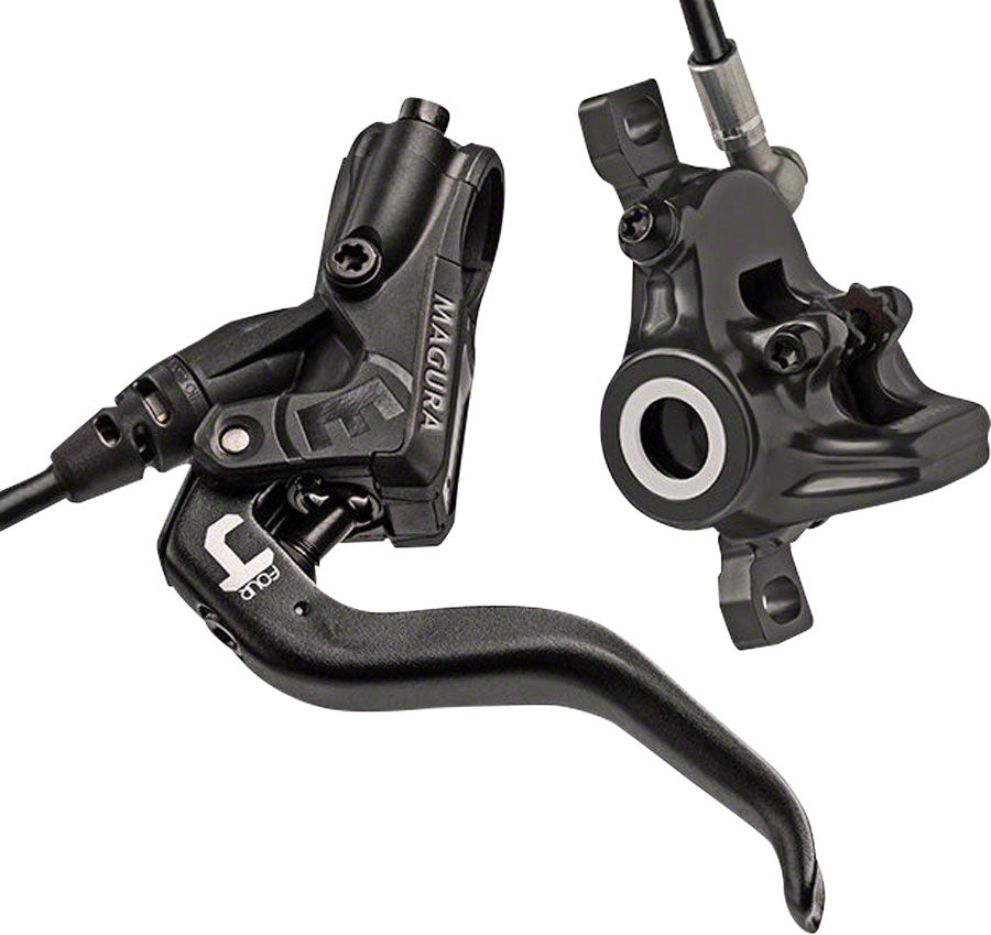 Magura MT4 Disc Brake and Lever - Front or Rear Hydraulic Post Mount Black Disc Brake & Lever Magura   
