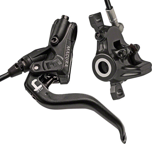 Magura MT4 Disc Brake and Lever - Front or Rear Hydraulic Post Mount Black Disc Brake & Lever Magura   