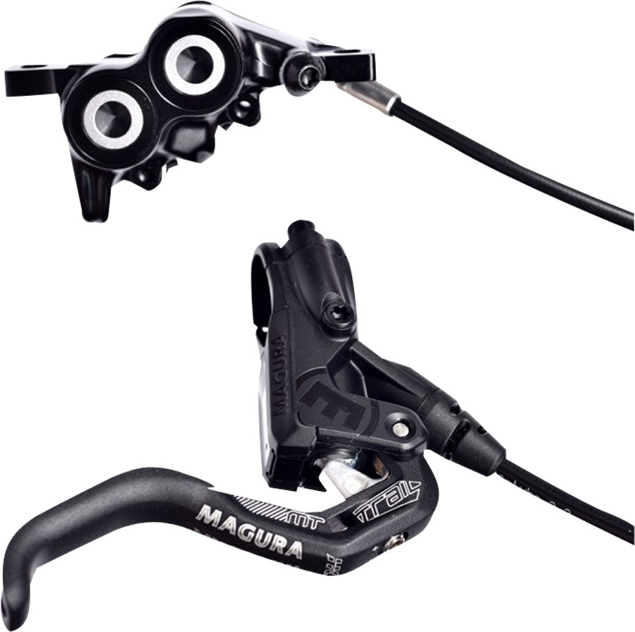 Magura MT Trail Sport Disc Brake Set - Front Rear Hydraulic Post Mount BLK/White Disc Brake & Lever Magura   