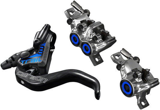 Magura MT Trail SL Disc Brake Set Disc Brake Set - Front Rear Hydraulic Post Mount BLK/Chrome Disc Brake & Lever Magura   