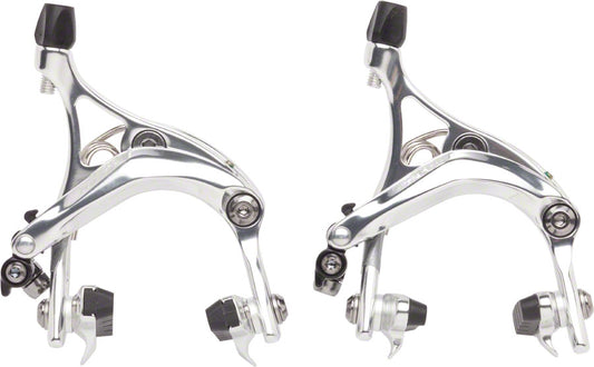 Tektro R539 Road Caliper Set Front & Rear Silver 47-57mm QR Road Caliper Brakes Tektro   