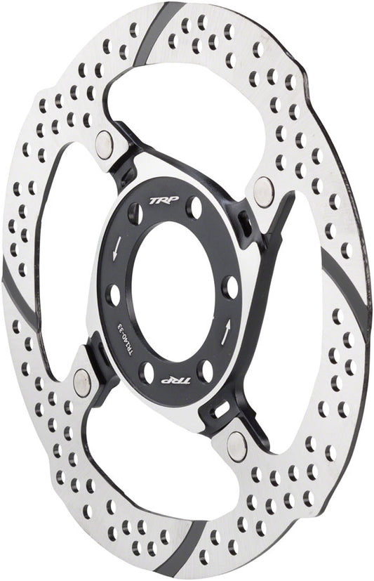 TRP-33 Disc Brake Rotor - 140mm 6-Bolt 1.8mm Silver/Black Disc Rotor TRP   