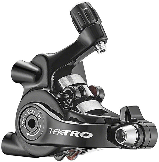 Tektro MD-C550 Dual-Piston Cable Actuated Mechanical Flat Mount Disc Caliper Road Short-Pull Levers BLK Disc Brake Calipers Tektro   