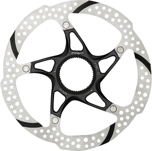 TRP-25 Disc Brake Rotor - 160mm Center Lock 1.8mm Silver/Black Disc Rotor TRP   