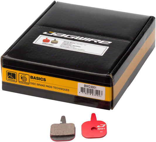 Jagwire Mountain Sport Disc Brake Pads for Tektro IO: Box of 25 Pairs Disc Brake Pads Jagwire   