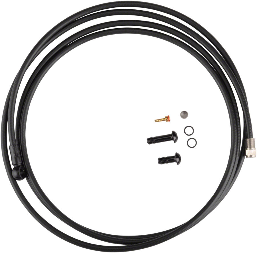 TRP Disc Brake Banjo Hose Kit - 2000 x 5.0mm Black Disc Hose and Parts TRP   