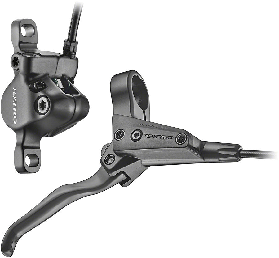 Tektro HD-T280 Disc Brake and Lever - Rear Hydraulic Post Mount Black Disc Brake & Lever Tektro   