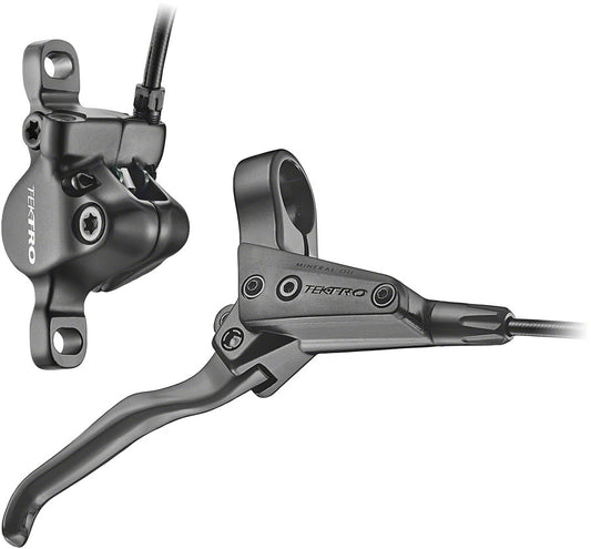 Tektro HD-T280 Disc Brake and Lever - Rear Hydraulic Post Mount Black Disc Brake & Lever Tektro   