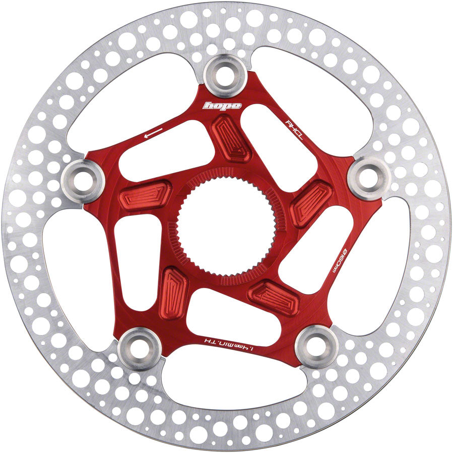 Hope RX Disc Rotor - 140mm Center-Lock Red Disc Rotor Hope   