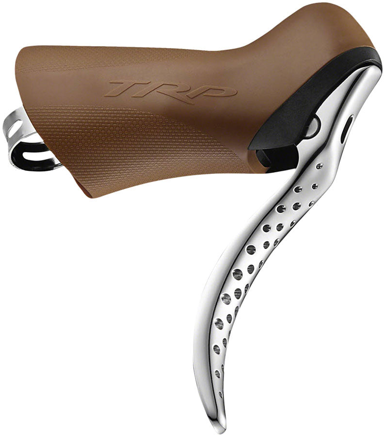 TRP Hylex RS Disc Brake Lever - Right Hand Lever Hydraulic Flat Mount Gum/Silver Disc Brake & Lever TRP   