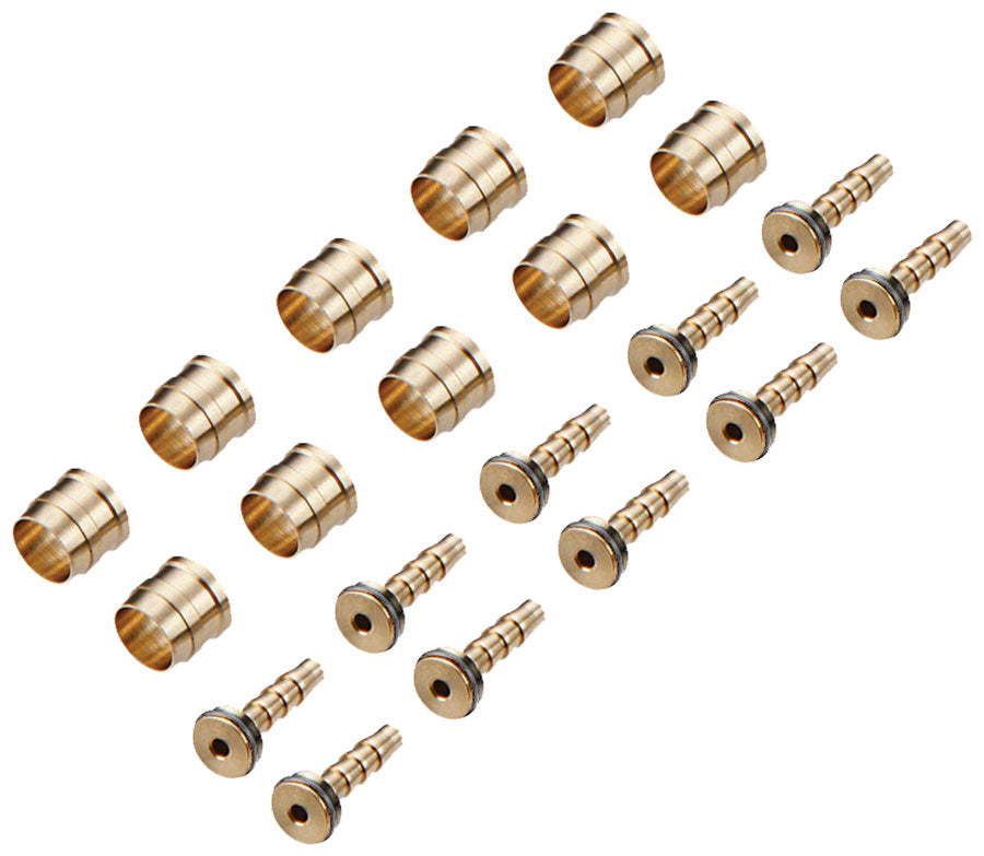 TRP Hydraulic Hose Kit - For 5.5mm Compression Ferrules Brass Inserts O-Rings 10/Each Disc Hose and Parts TRP   