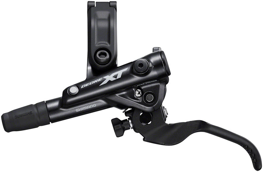 Shimano Deore XT BL-M8100/BR-M8120 Disc Brake Lever - Front Hydraulic Post Mount 4-Piston Finned Pads I-SPEC EV Clamp Band BLK Disc Brake & Lever Shimano   