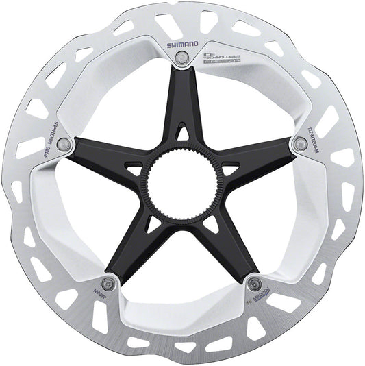Shimano Deore XT RT-MT800-M Disc Brake Rotor External Lockring - 180mm Center Lock Silver/BLK Disc Rotor Shimano   