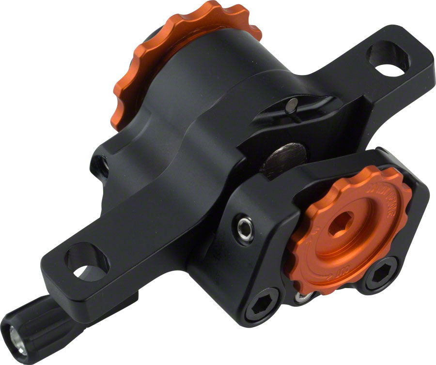 Paul Component Engineering Klamper Disc Caliper Long Pull BLK Orange Adjusters Disc Brake Calipers Paul Component Engineering   