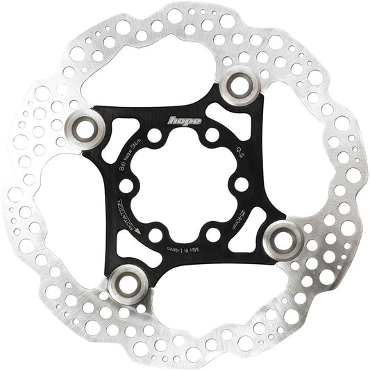 Hope Floating Disc Brake Rotor - 180mm 6-Bolt Black Disc Rotor Hope   