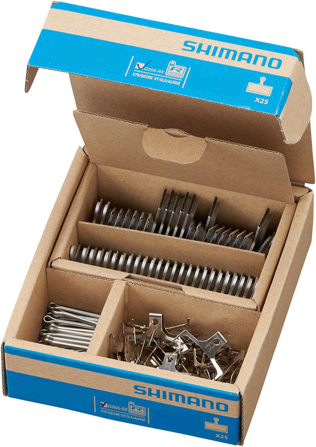 Shimano G05A Disc Brake Pad Spring - Resin Compound Alloy Back Plate Box/25 pair Disc Brake Pads Shimano   