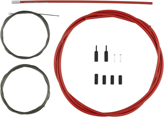 Shimano 105 R7000 OPTISLICK Shift Cable Set - Red Cables and Housing Shimano   