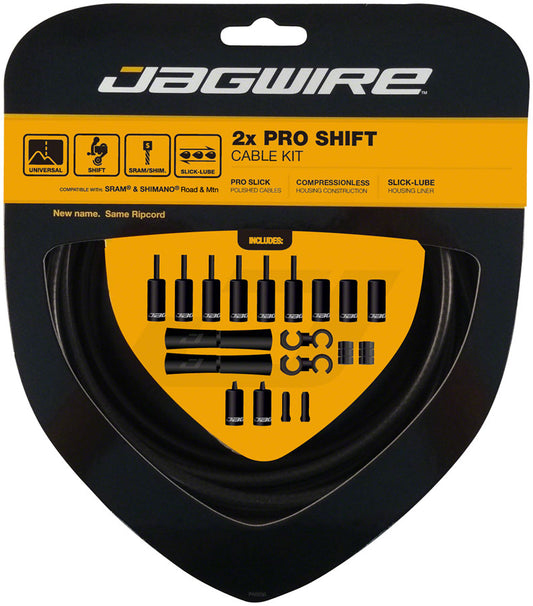 Jagwire Pro Shift Kit Road/Mountain SRAM/Shimano Stealth Black Cables and Housing Jagwire   